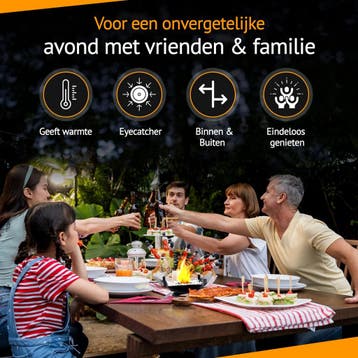 Sfeerhaard - Tafelhaard - Binnen & Buiten - Bio Ethanol - 32, Verzenden, Zo goed als nieuw