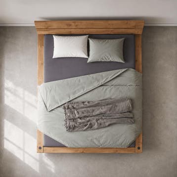Van Schaik Cedro Massief Eiken Balkenbed - 160 x 220, Nieuw