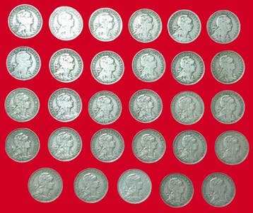 Portugal. Escudo Coleção Completa 50 centavos 1927/1968, Postzegels en Munten, Munten | Europa | Niet-Euromunten