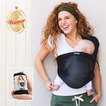 Minimonkey Mini Sling Draagzak - Zwart, Kinderen en Baby's, Babydragers en Draagdoeken, Verzenden, Nieuw