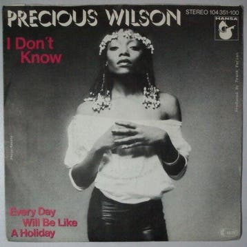 Precious Wilson - I dont know - Single, Verzenden, Nieuw in verpakking