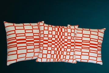 Gaetano Pesce vintage Vibration fluweel - Kussen (3)