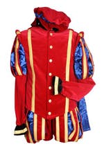 Piet Polyester Granada Luxe Rood-Blauw - L, Verzenden, Nieuw