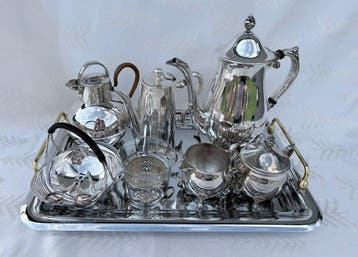 Leonard Silver & E.P.N.S - Koffie- en theeservies (9) -