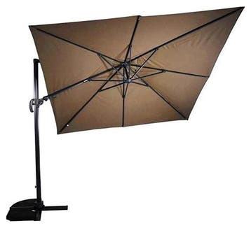 Zweefparasol VirgoFlex Taupe 300x300cm inclusief zware, Ophalen of Verzenden, Nieuw