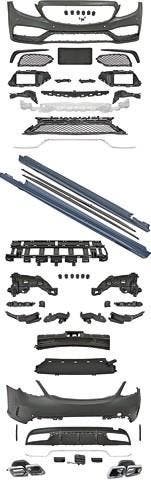 Bodykit Bumper set W205 C63 AMG look, Auto-onderdelen, Ophalen of Verzenden, Nieuw