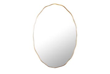 Elegante wandspiegel ELEGANCIA 100cm goud ovaal design -, Huis en Inrichting, Woonaccessoires | Spiegels, Ophalen of Verzenden