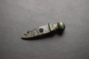 Oud-Romeins, Keizerrijk Brons Oud-Romeinse Gladiatoramulet