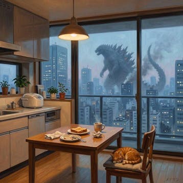 MEDSAN - Breakfast Godzilla () - UNIQUE WORK