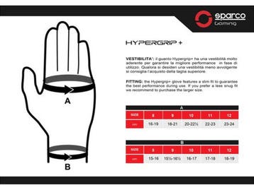Sparco HYPERGRIP+ - Gaming handschoenen - Verbeterde pasvorm, Verzenden, Nieuw