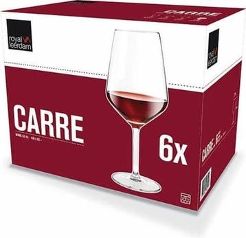 Royal Leerdam Carré Wijnglas Klein 290 ml - 6 stuks, Verzenden, Nieuw