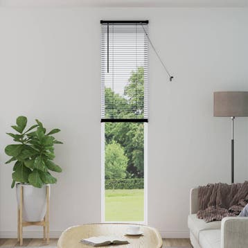 vidaXL Venetiaanse jaloezie Zwart 213 x 40 cm 25 mm PVC, Verzenden, Nieuw, Zwart