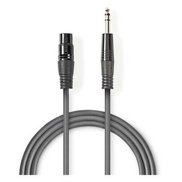 XLR naar jack 6.35 mm kabel | V  M | Nedis | 1.5 meter, Verzenden, Nieuw