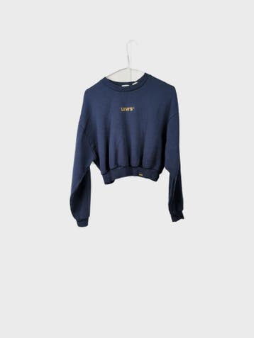 Levis Sweatshirts Dames maat S Marineblauw Vintage, Ophalen of Verzenden, Nieuw