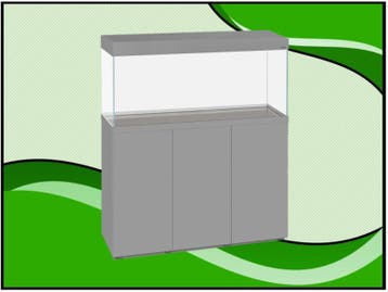 Aquael OptiSet 240 Aquarium Grijs - 120cm met meubel, Dieren en Toebehoren, Vissen | Aquaria en Toebehoren, Verzenden, Nieuw, Verlichting of Verwarming