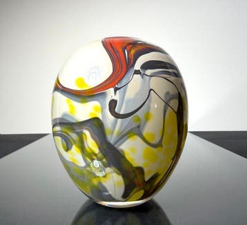 Maxence Parot - Vaas - Vaas met unieke opaline kleuren -