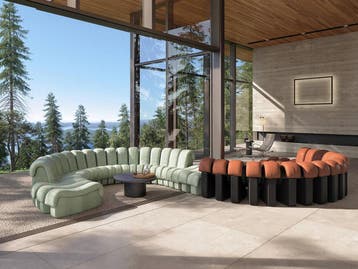 GEZOCHT: De Sede DS-600 Snake — Direct Inkoop, Ophalen of Verzenden, Zo goed als nieuw, Stof, Bankstel Bank Zetels Sofa Hoekbank Design bank
