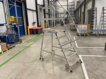 Online veiling: ZARGES, aluminium bordestrap met platform, Doe-het-zelf en Verbouw, Nieuw