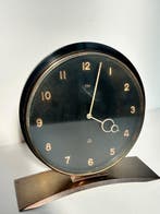 Bureauklok - Imhof - Art Deco Messing - 1950-1960
