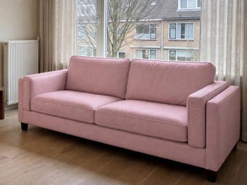 Bankstel Purmerend - 2 zits banken - Roze, Nieuw, Stof