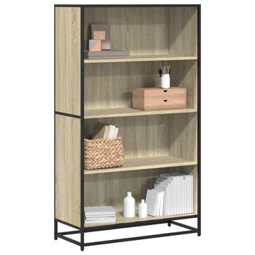 vidaXL Boekenkast 80,5x35x139 cm bewerkt hout sonoma, Huis en Inrichting, Kasten | Boekenkasten, Verzenden, Nieuw, Overige houtsoorten