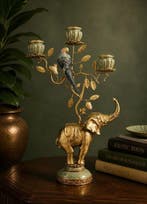 WERNS - Kaarsenstandaard met oor XL 47 cm, kaarsenhouder, Antiek en Kunst