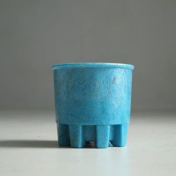 Glasfabriek Leerdam - A.D. Copier - Pot - Graniver - Blauwe