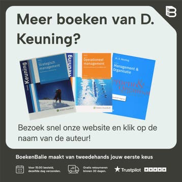 Bedrijfskunde - D. Keuning 9789020731439, Verzenden, Gelezen, D. Keuning