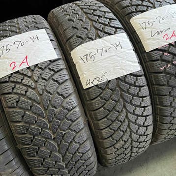2 x Lassa 175-70-14 Winterbanden 7,5mm, 14 inch, Gebruikt, 175 mm, Band(en)