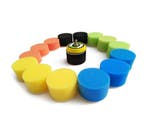 Set kleine sponzen (50 mm) voor schoonmaak, met adapter, Ophalen of Verzenden, Nieuw