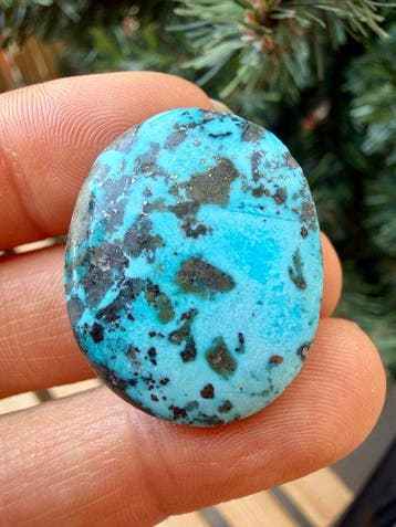 Turquoise Echte edelsteen! Topkleur Neishabour-turkoois