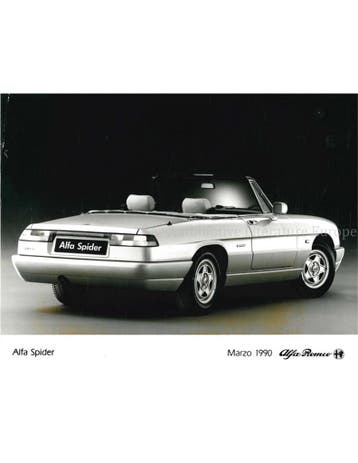 1990 ALFA ROMEO SPIDER PERSFOTO, Nieuw, Alfa Romeo, Author