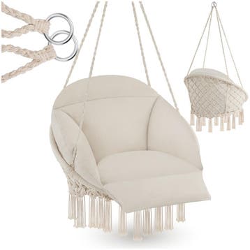 Hangstoel Samira - beige, Tuin en Terras, Verzenden, Nieuw