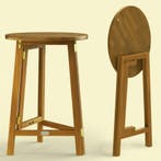 Statafel inklapbaar Acaciahout Ø80cm (Meubelen, Interieur), Verzenden