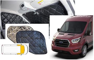 Raamisolatie voor Ford Transit vanaf 2015 Black 3 delig, Ophalen of Verzenden, Nieuw