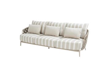 4 Seasons Outdoor Beverly 3-zits loungebank latte |, Ophalen of Verzenden, Nieuw