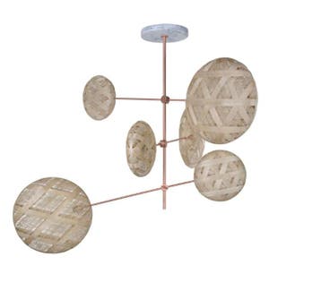 Hanglamp, Forestier, Chanpen, koper, 120x100x100cm, Tuin en Terras, Nieuw