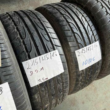 2 x Dunlop 215-45-16 Zomerbanden 7,5mm, 16 inch, Ophalen of Verzenden, Band(en), Personenwagen