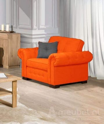 Fauteuil Groenveld - fauteuils - Oranje, Nieuw, Stof