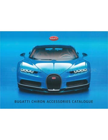 2021 BUGATTI CHIRON ACCESSOIRES BROCHURE ENGELS, Nieuw, Author