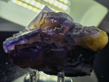 Fluoriet Multizona, Minerva Mine, Illinois Exemplaar -