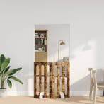 vidaXL Opvouwbaar huisdierhek 2 pcs Gerookte Eik 100,5 x 38, Dieren en Toebehoren, Honden-accessoires, Verzenden, Nieuw