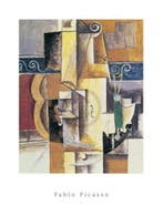 Kunstdruk Pablo Picasso - Violin and Guitar 60x80cm, Verzenden, Nieuw