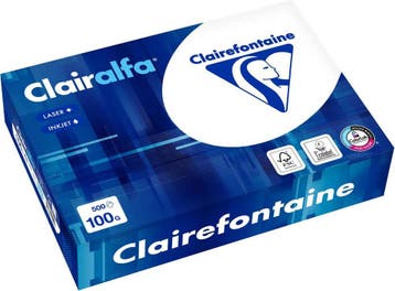 A4 papier 100 gram pak 500 vel Clairefontaine Clairalfa, Computers en Software, Verzenden, Nieuw, Clairefontaine