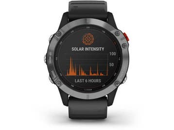 Garmin fnix 6 Solar - Smartwatch - Zonne-energie - Zilver, Verzenden, Zo goed als nieuw, Garmin