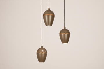 Rietveld Hanglampen - Bruin - Metaal, Aluminium, Verzenden, Nieuw