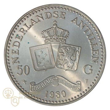 Nederlandse Antillen. Beatrix. 50 Gulden 1980 KWALITEIT