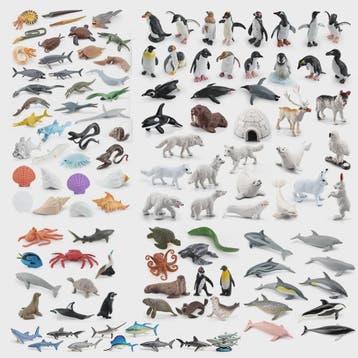 Mini Dieren Figuren Set: Oceaan & Zeeleven Speelgoed voor Ki