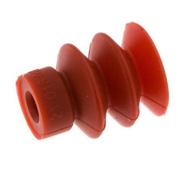 18mm Balg siliconen Rood Vacuümzuignap Slag 8mm, Verzenden, Nieuw