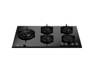 Gaskookplaat 90 cm gas op glas Bertazzoni, Witgoed en Apparatuur, Kookplaten, Verzenden, Nieuw, Inbouw, Gas